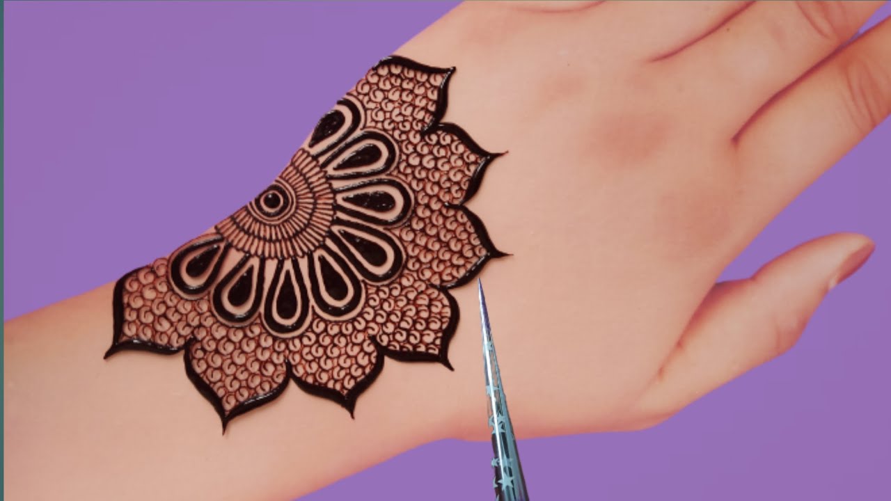 Very Beautiful Latest Arabic Mehndi Design | Easy Henna Mehandi Design Front Hand