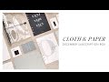 Cloth & Paper December Subscription Box Unboxing + Binder Set Up