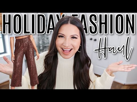 HOLIDAY FASHION HAUL *The Perfect Sequin Pants* | LuxMommy