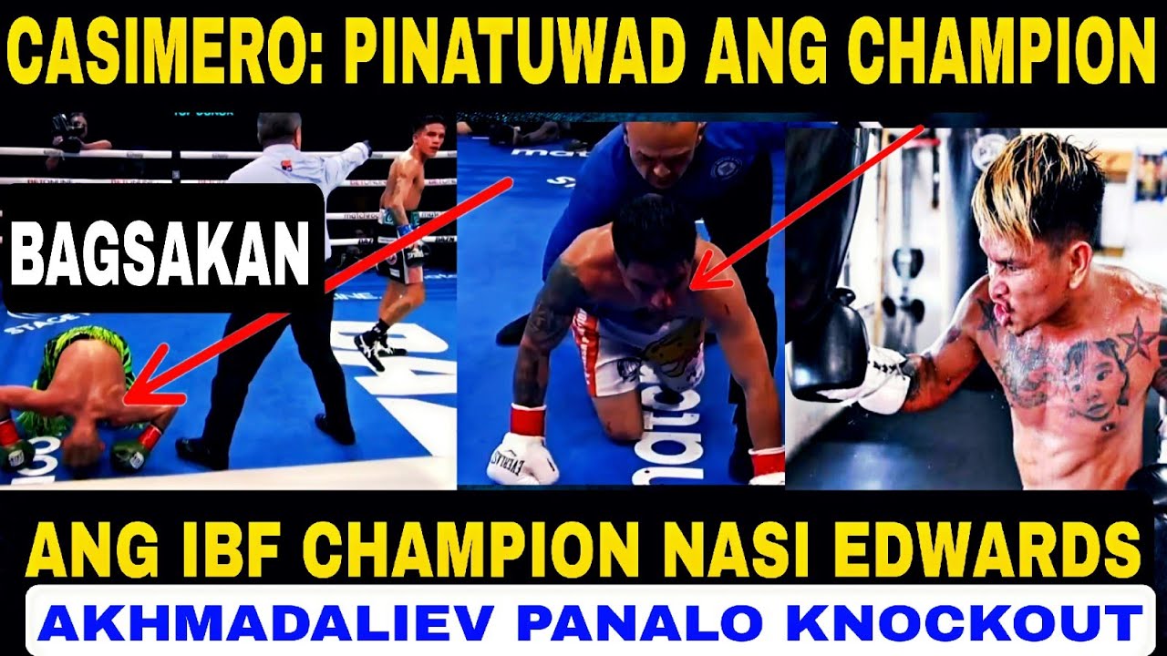 CASIMERO: PINATUWAD ANG IBF CHAMPION Di kinaya suntok ni Rodriguez ...