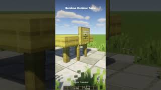 How to: Bamboo Outdoor Table 🎍 [Minecraft 1.20]