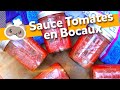 Sauce tomates + STERILISATION SUPER FACILE - Des réserves pour cet HIVER !! 🍅 🌿