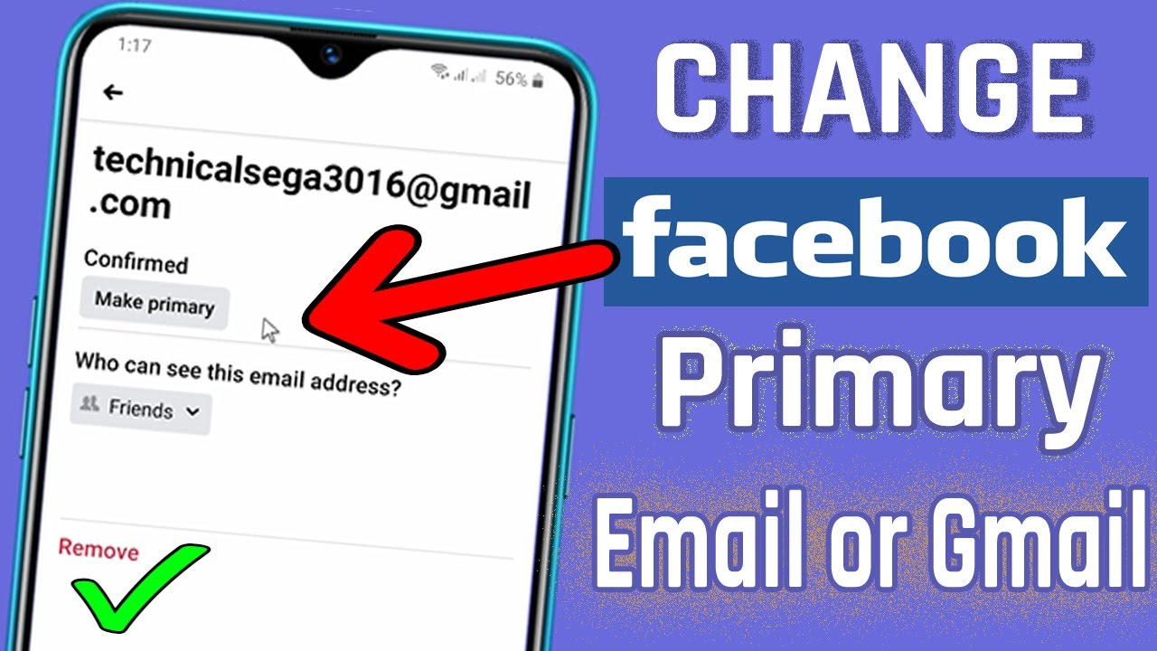 How to Change Primary Email/Gmail Address in Facebook Account 14