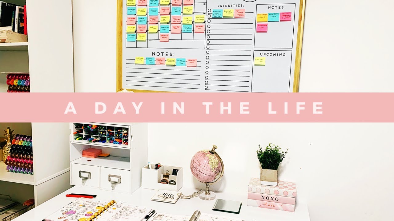 A Day In The Life (of my planner) #planwithme - YouTube