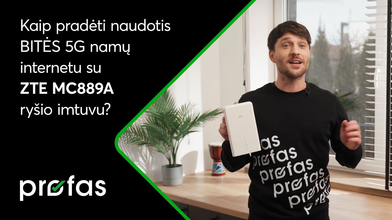 ZTE MC889A 5G maršrutizatorius internetu | BITĖ