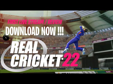 Real Cricket 22 | Login 4026 Problem Solved, Game On , Launch First Gameplay - Live Stream Review