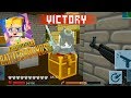 Blockman GO - PUBG BattleField Ep.8 Survived the Minigun in the Minecraft Mode
