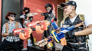 Nerf Guns War : Man Of SEAL Team Nerf Guns Fight Black Coat Boss Devil's Henchman