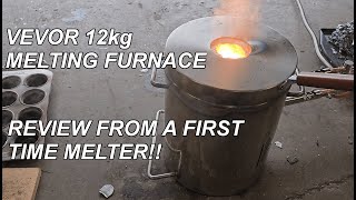VEVOR 12kg Melting Furnace Review from a first time smelter + first melt!!