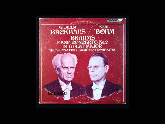 Brahms - Concerto pour piano & orch n° 2: 1er mvt  : W.Backhaus / Orch Philh Vienne / K.Böhm
