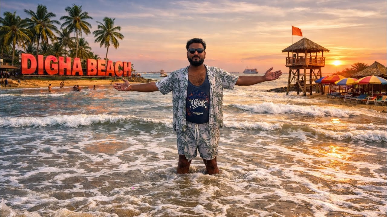 दीघा बीच लहरों का खूबसूरत नज़ारा मन को शांति से भर देता है।#trending #viralvideo #shortsfeed #beach 