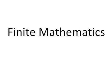Online Finite Mathematics Welcome Video