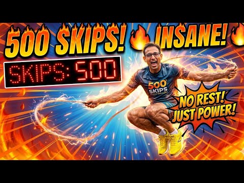 Energy Score B++ | 500 Rope Skip | #shorts #trending #energy 