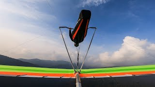 Looping training + uphill landing and training hill shot ( Hang Gliding )