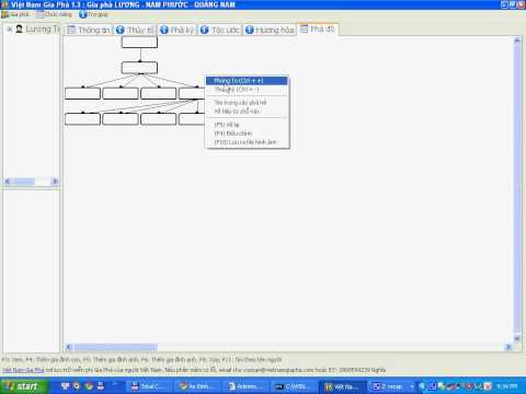 Demo Phần mềm Việt Nam Gia Phả Offline Editor 1.3.1 - vietnamgiapha.com