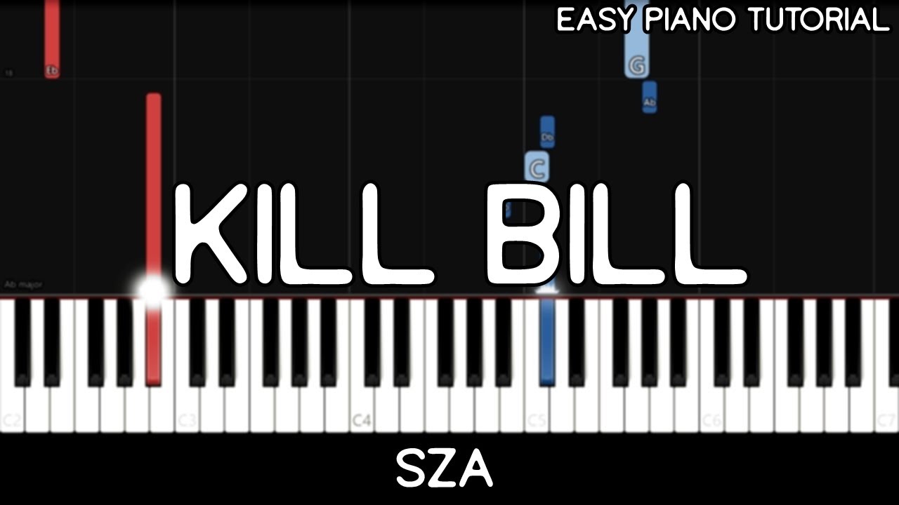 SZA - Kill Bill (Easy Piano Tutorial)