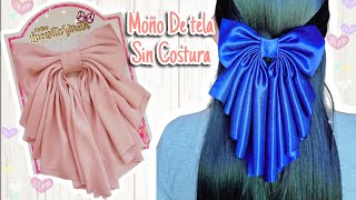 Moño de tela en Tendencia Coquette #tendencias #coquette #facil #hairbows #lazos #viral