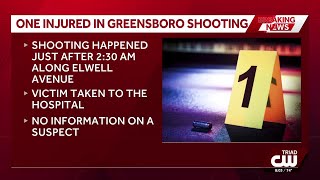 1 injured in shooting on Elwell Avenue in Greensboro, investigation underway