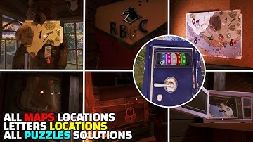 Hello Neighbor 2 All Maps Locations | Fridge Letters Locations - Waterhouse Puzzles Day 3 (2022)