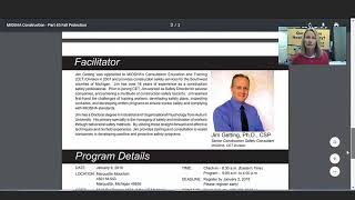 MIOSHA Training Institute (MTI) Courses MIOSHA Training Institute (MTI) Courses