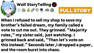 When I refused to sell my shop to save my brother's failed dream, my family called...