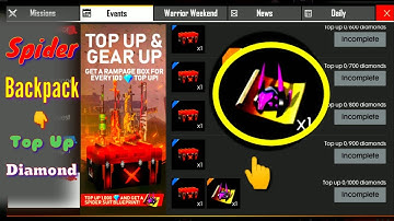 Diamond ♢  Top up করলেই Spider Backpack ফ্রি || Sorry for my mistake in this video ||