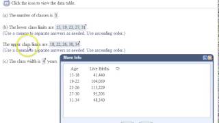 2.2.23 Class width and limits