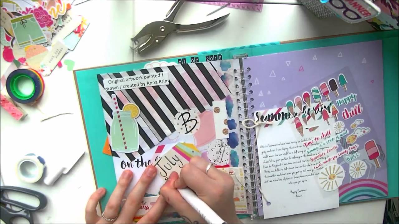 Smashbooking // Episode 2 // The One With The July Brimbles Box  //