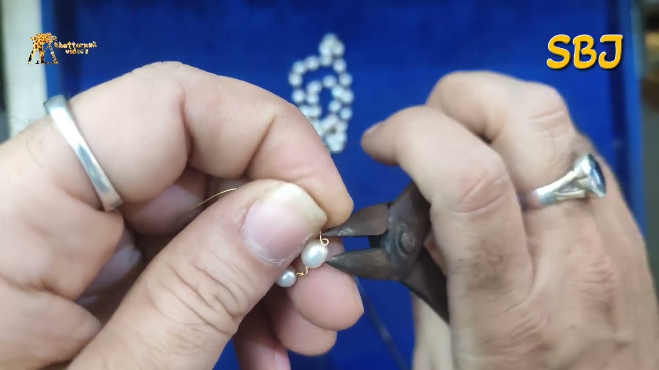 How to make gold Moti haar