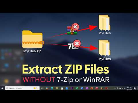How to Extract ZIP Files Without 7-Zip or WinRAR
