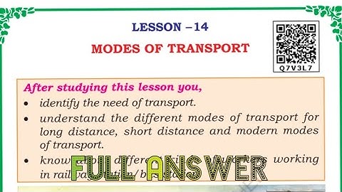 ||class 3 EVS|| Lesson -14 Modes of Transport|| #class3evs #class3 