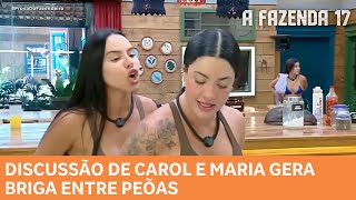 A Fazenda 17 Carol Alfineta Maria E Briga Gera Discussão Na Casa