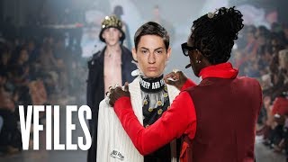 Young Thug Fixes Model's Look On The Runway (Full VFILES Runway Show) - VFILES Runway