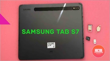Samsung Tab S7 how to insert and remove Sim / Sd card