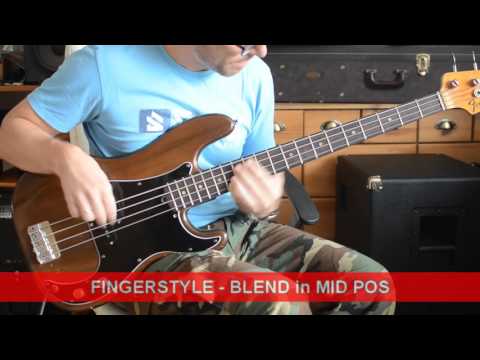 Fender P Bass Walnut Finish 1976 DEMO