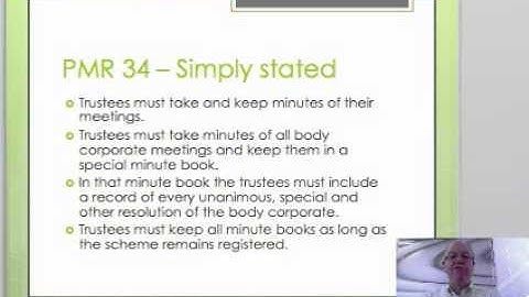 Video Tutorial 35: Minutes of Sectional Title Meetings - Paddocks