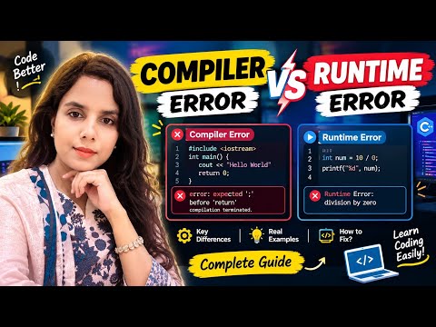 Compiler Error vs Runtime Error | Beginner Coding Guide  #CompilerError #coding