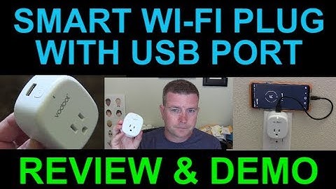 Smart Wi-Fi Plug plus USB Port for Alexa Google Home Automation by Vodool Review Demo