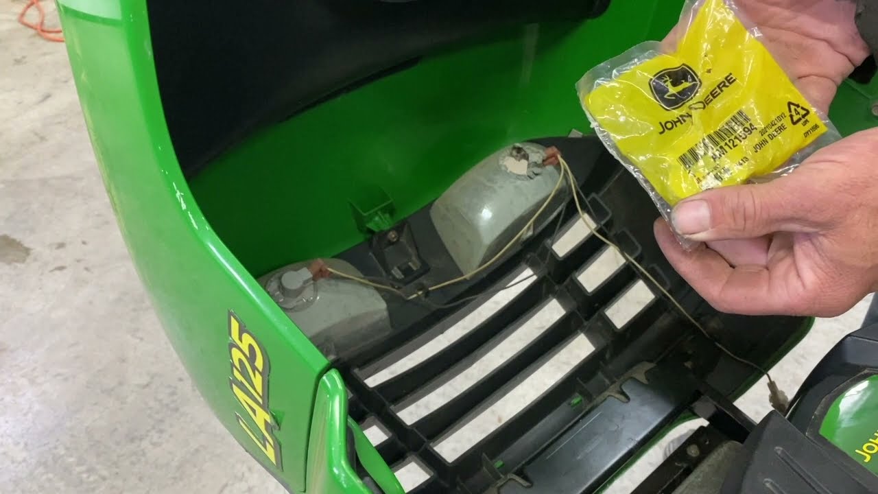 How to Repair/fix a Burnt headlight socket on a John Deere Lawn Tractor