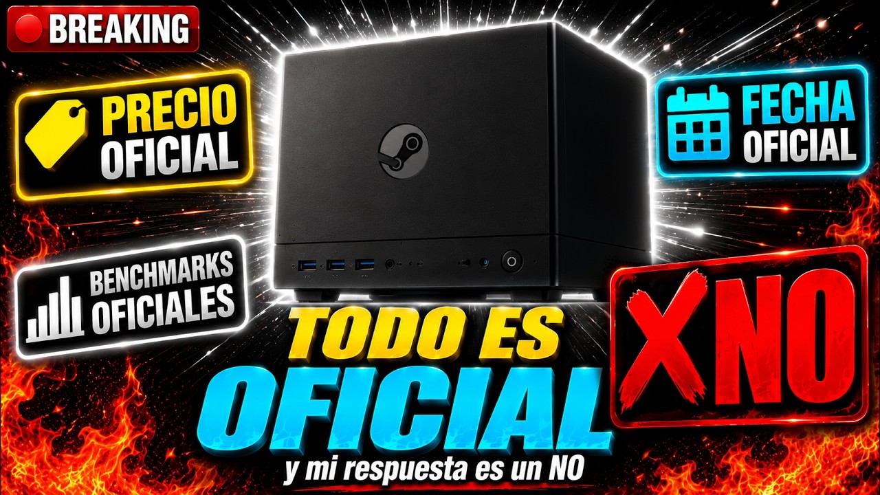 Steam Machine YA es OFICIAL: precio, fecha, benchmarks... y mi respuesta es un NO rotundo 😤💀