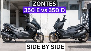 Zontes 350E vs 350D 2023 | Side By Side