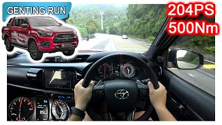 Part 2/2 | 2023 Toyota Hilux GR Sport 2.8L | Malaysia #POV [Genting Run 冲上云霄] [CC Subtitle]