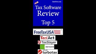 Tax Software review, comparison of tax software. FreeTaxUSA, Turbotax, TaxSlayer, TaxAct, hr block.