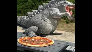 Godzilla eating pizza in Wildwood NJ by kengorski 255 views 10 months ago 29 seconds