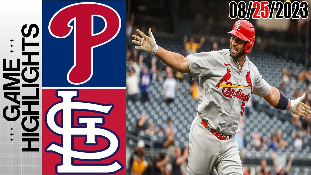 Philadelphia Phillies vs St.Louis Cardinals GAME HIGHLIGHTS TODAY August 25, 2023 MLB 2023