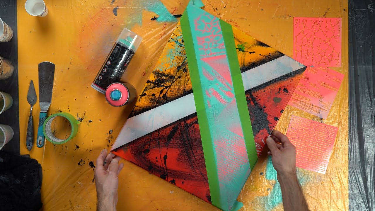 Easy Colorful Abstract Painting / Painting for Beginners