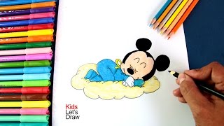 Como Dibujar A Mickey Mouse Bebe Paso A Paso Muy Facil 21 Dibuja Facil