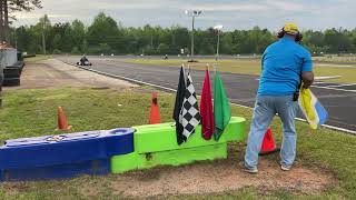 #vintage  kart racing from Burnsville ga heat 2 Yamaha masters