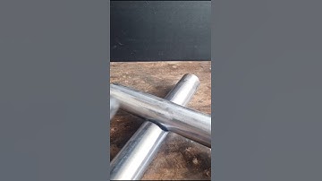 technique for joining round pipes into a T #metaljoint #welding #cuttingtricks #fabrication