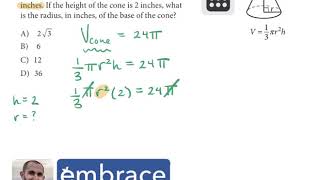 Embrace Tutoring SAT Practice Test 10 Math Calc #15